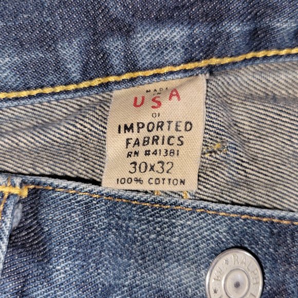 Custom Selvedge RRL Jeans Slim Boot Cut [Sz 30/30] - Picture 13 of 16